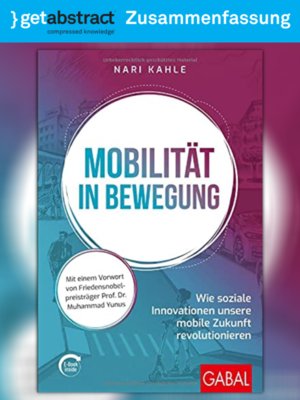 cover image of Mobilität in Bewegung (Zusammenfassung)